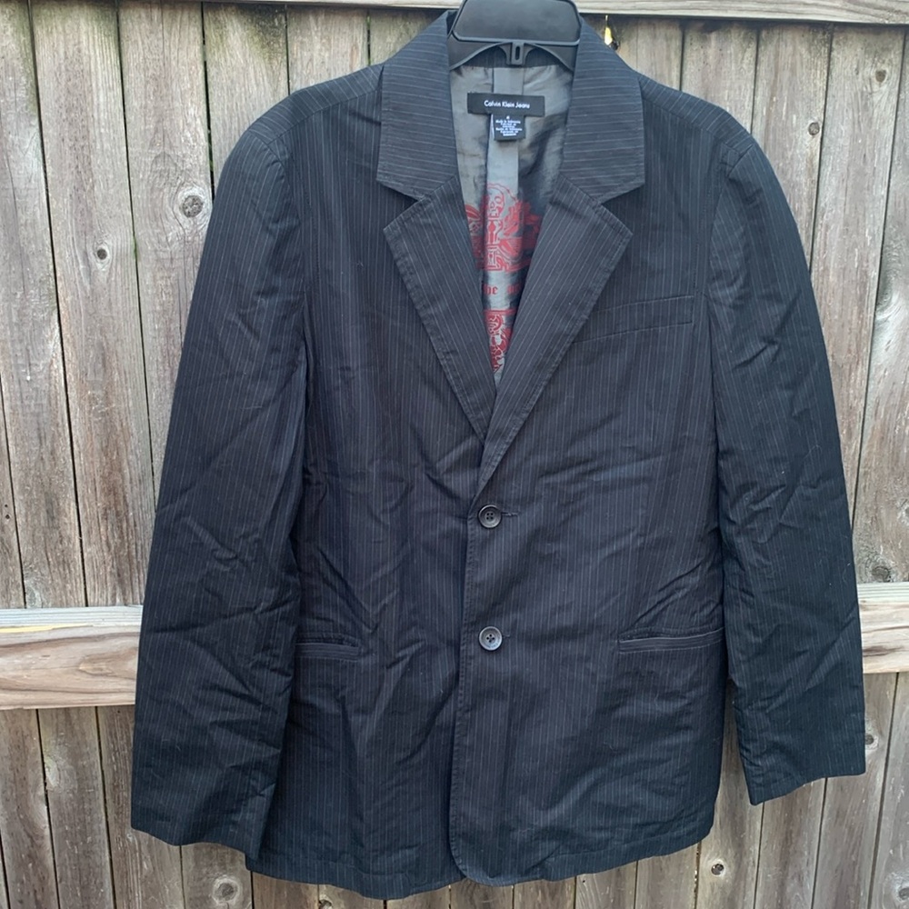 Calvin Klein Jeans medium light cotton blazer!!